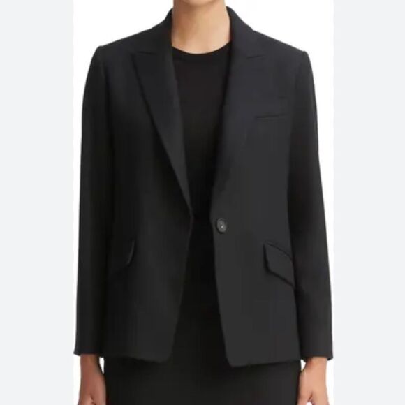Vince Single Breasted Blazer in black size XL